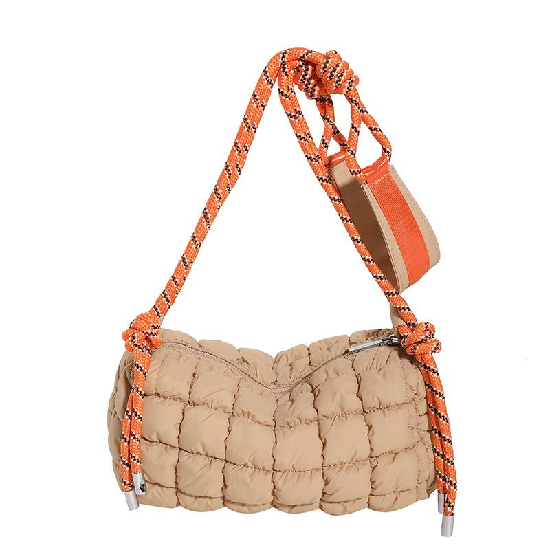 Cloud Pleated Bag Casual Personality One-shoulder Crossbody Bag Foreign Style Large Capacity Pillow Bag Down Cotton Commuter Bag Small Bag