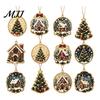 Festive Rhinestone Pearl Pendants 12Pcs DIY Christmas Painting Ornament Kit, Faux Kits Art Hanging Decor for Adults, Holiday Tree Wreath Mantel Craft