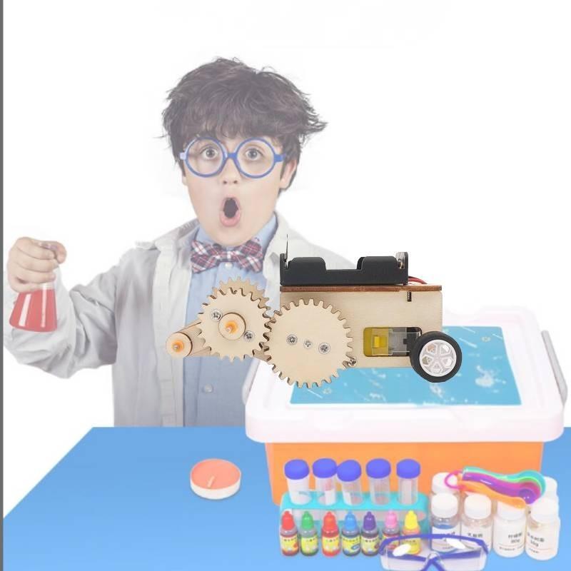Elementary Student Science Experiment Diy Gear Return Car Handmade Puzzle Children's Technology Assembly Model
