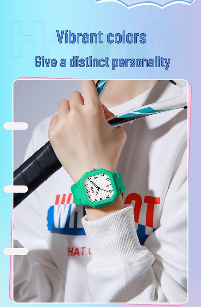 Middle East Exclusive Unisex Quartz Watch - Square Dial, Arabic Numerals, Waterproof, Luminous with Calendar