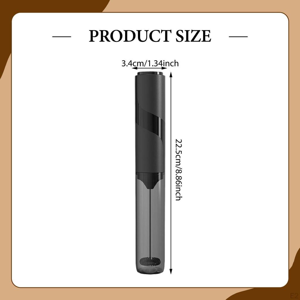 Milk Frother Handheld with Cover Wand for Macchiato Latte Cappuccino