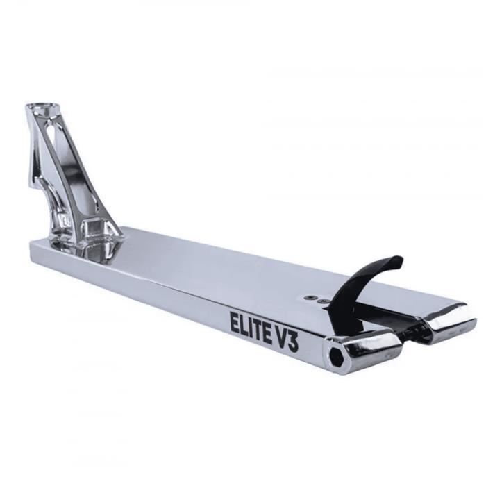 Deck trottinette - ELITE - Supreme V3 - 225 x 5 cm - Aluminium - Chrome
