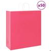 VidaXL Paper Bags 50 Pcs with Handles Pink 45x17x48 Cm, Paper Bag, Paper Gift Bag, Paper Gift Bag, Bag 4101667