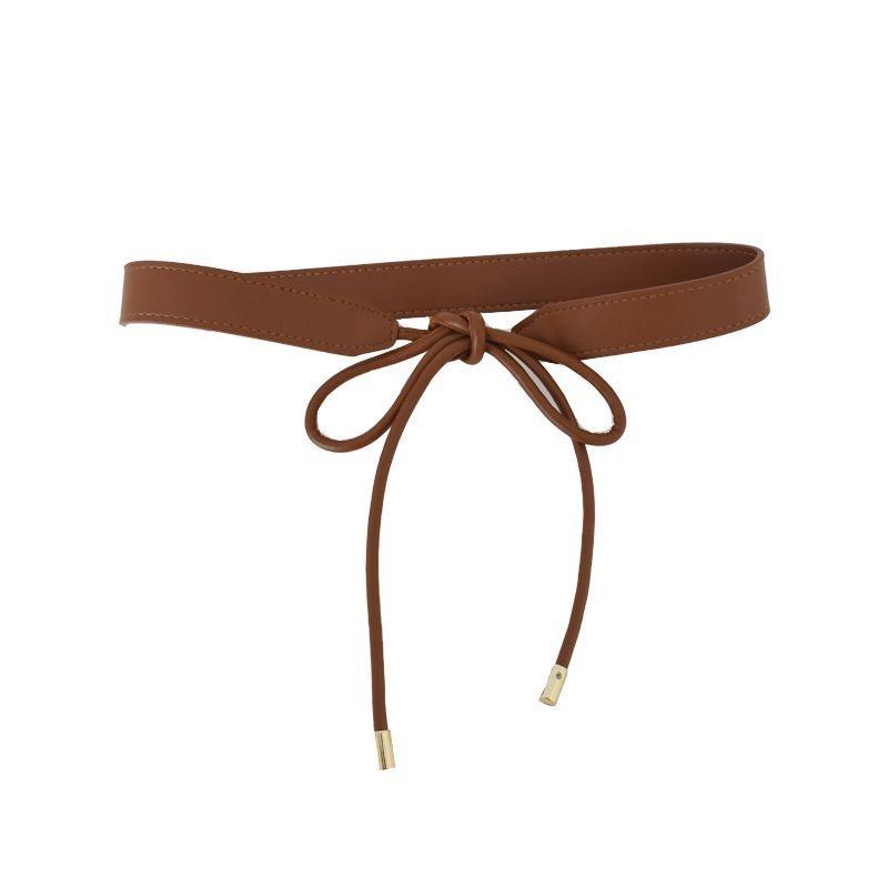 Stylish Knot Waist Belt For Women Versatile Accessory For Dresses And Sweaters In Black And Brown
