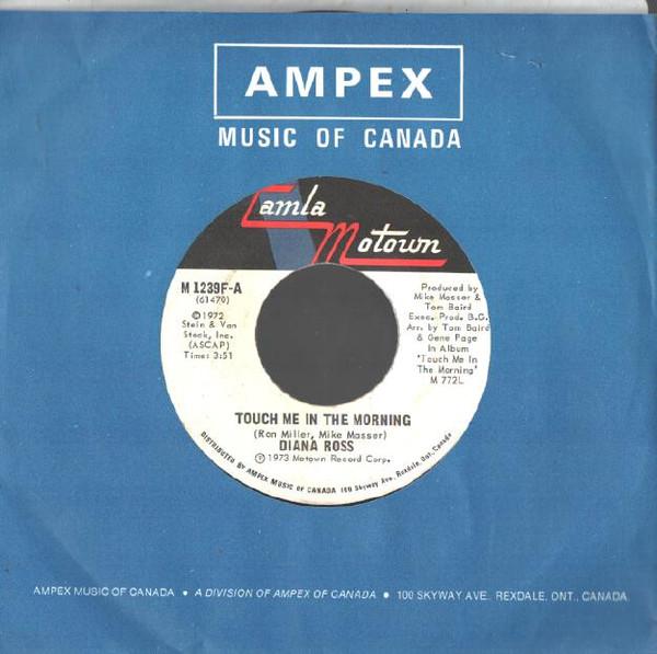 

7inch Record DIANA ROSS Touch Me In The Morning M1239F Tamla Motown 1973 Canada SoulFunk Used