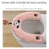 Creative Puppy Keeps Warm in Winter, Cute At Home, Anti-fouling Toilet Mat with Handle