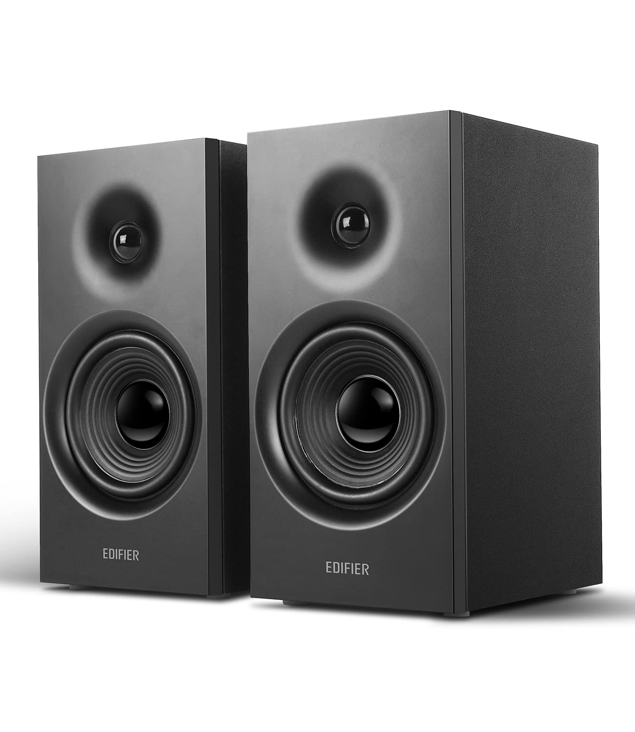 

Edifier R1080BT Bookshelf Wooden PC Speaker to Reduce Resonance Transparent 24W RMS Active Suitable for Set of 2 Black Bluetooth5.1 Speaker, чорний