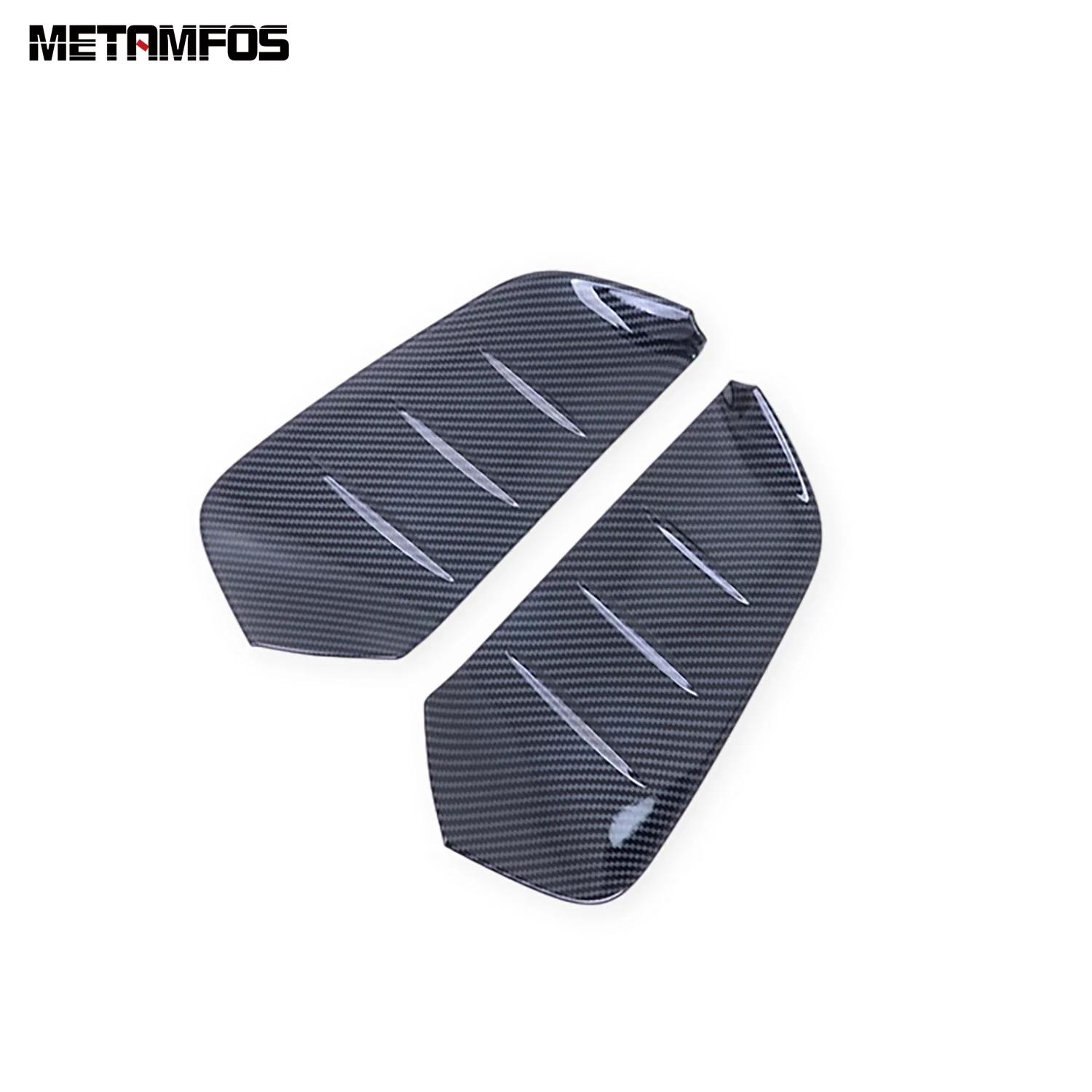 

For Toyota bz4x -2024 2025 Carbon Fiber Front Fog Light Lamp Eyelid Eyebrow Foglight Spoiler Cover Accessories Car Styling Carbon Fiber Plastic