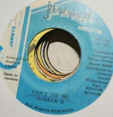 7inch Record BARKER B  Cant Tie Me NONE Jammys Records 1987 Jamaica Reggae Ska  Dub Used