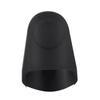 Huidel 2-Piece Saxophone Mouthpiece Caps, Lightweight and Portable, Rubber Material for Baritone Sax (Black)