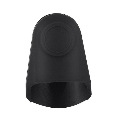 Huidel 2-Piece Saxophone Mouthpiece Caps, Lightweight and Portable, Rubber Material for Baritone Sax (Black)