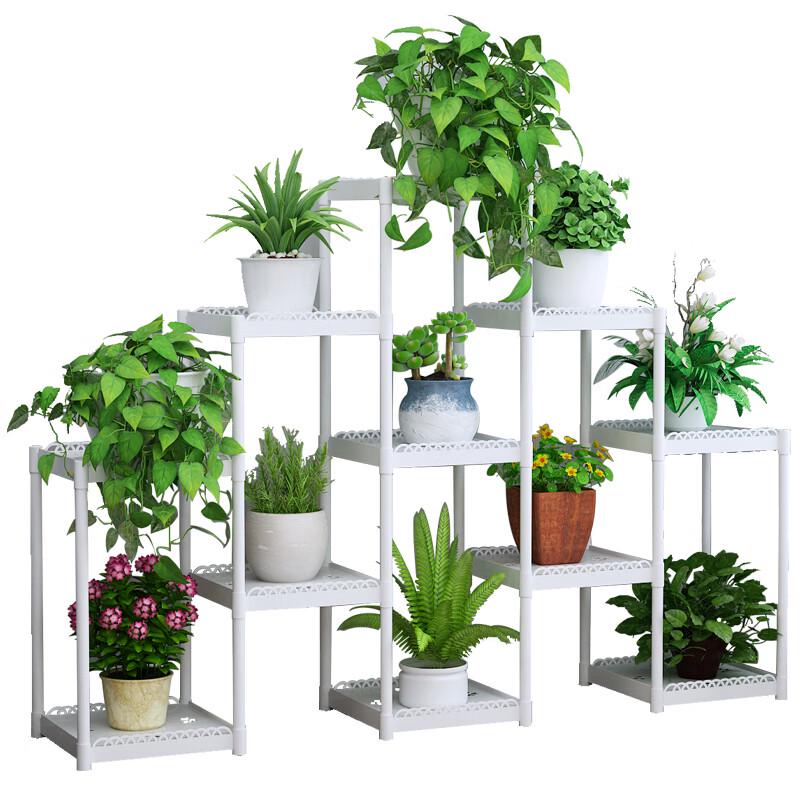 12-Tier Plastic Indoor Plant Stand