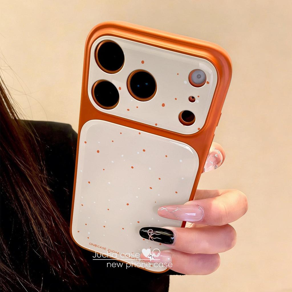 Applicable to Apple 11Pro mobile phone case all-inclusive lens air advanced sense anti-drop niche iphone11 orange splashing ink