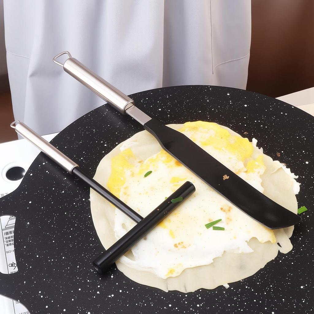 304 Stainless Steel Nylon Crepe & Pancake Scraper Spatula