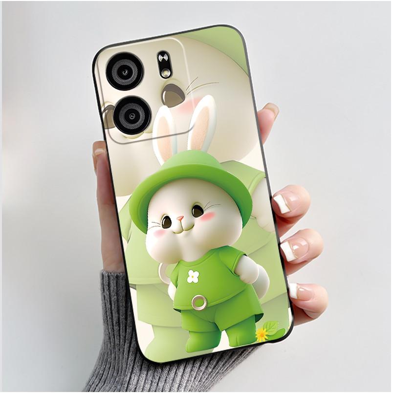 Case For BLU View 5 Phone Case Luxury Cute Love Rabbit Funny Pattern Cover Shell Black TPU Soft Silicone Protective Casing