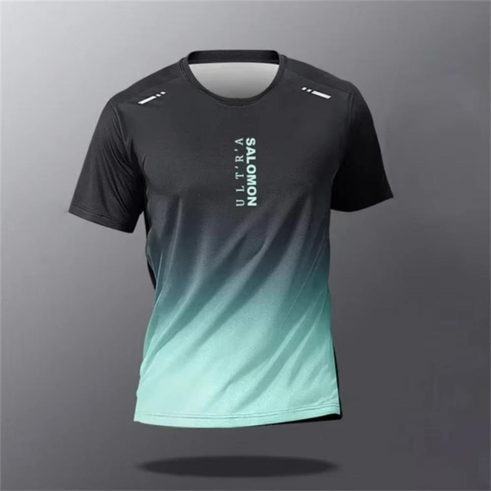 Summer Outdoor Running Sports T-Shirt Loose T-Shirt Summer 3d Printing Sports Leisure Dry Quickly Breathable Men's And Women's T-Shirt