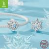 Winter Snowflake Diy Bracelet Beaded Accessories, Christmas S925 Silver Pendant
