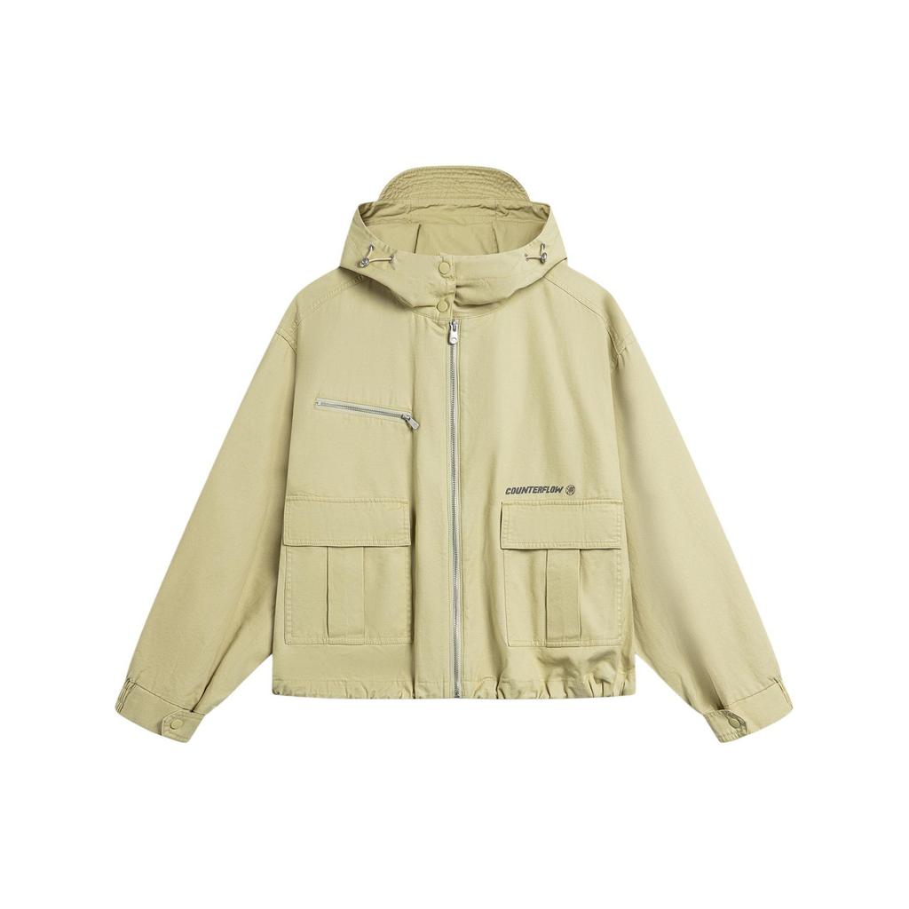 Li Ning CF Surrealismus Einfarbig Warm Locker Sportjacke Damenjacke AFDU710-1