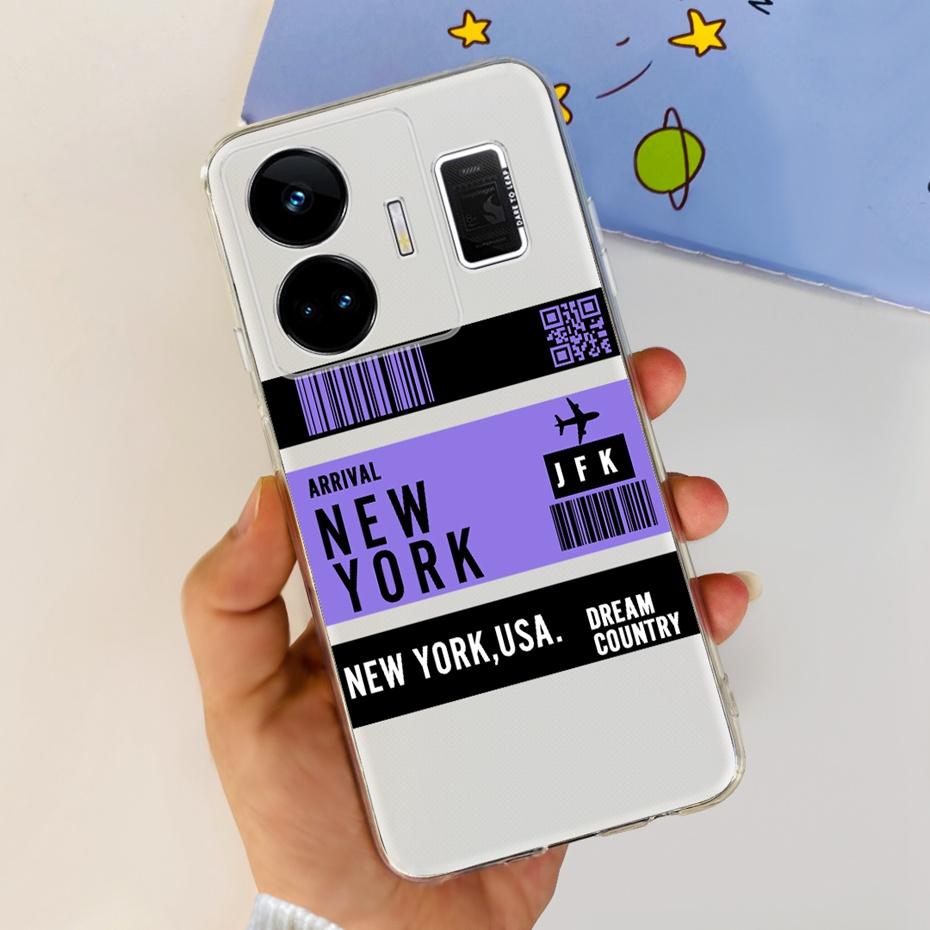 Fashion Pattern Phone Case For Realme GT Neo 5 GT3 240W Soft Silicone TPU Back Cover For Realme GT3 GT Neo5 RMX3706 RMX3709