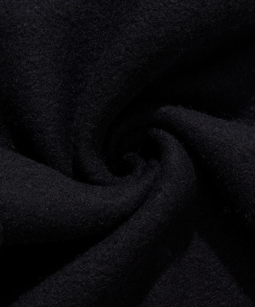 AGOD (Fleece-Lined) Single-Pleat Cargo Sweatpants [Black]