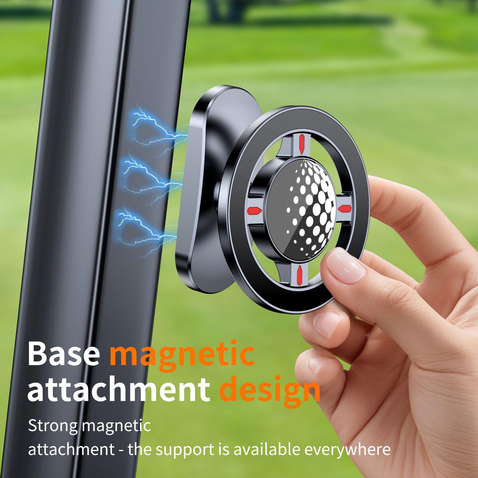 

Golf Cart Phone Holder 360 Degree Rotatable Golf Cart Magnetic Phone Mount Alloy Smartphone Stand for Men Women Course Travel China Mainland