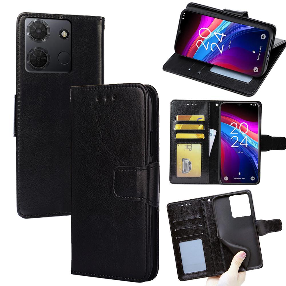 For TCL 503 Case Wallet PU Leather+TPU Folding Stand Phone Cover