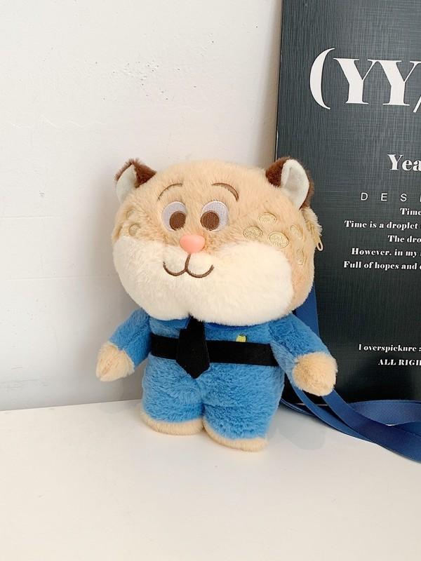Zootopia Plush Bunny Tote Bag With Zipper Closure For Casual Day Use