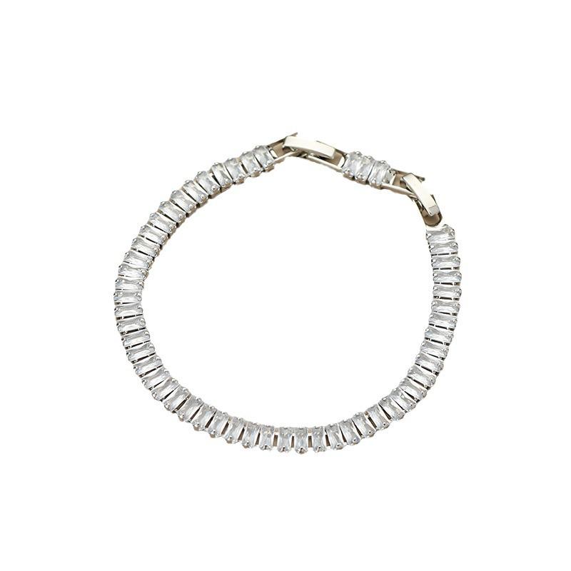 Hot Selling Multicolor Zircon Tennis Bracelet - Single Row 2.5*5mm, Niche Design