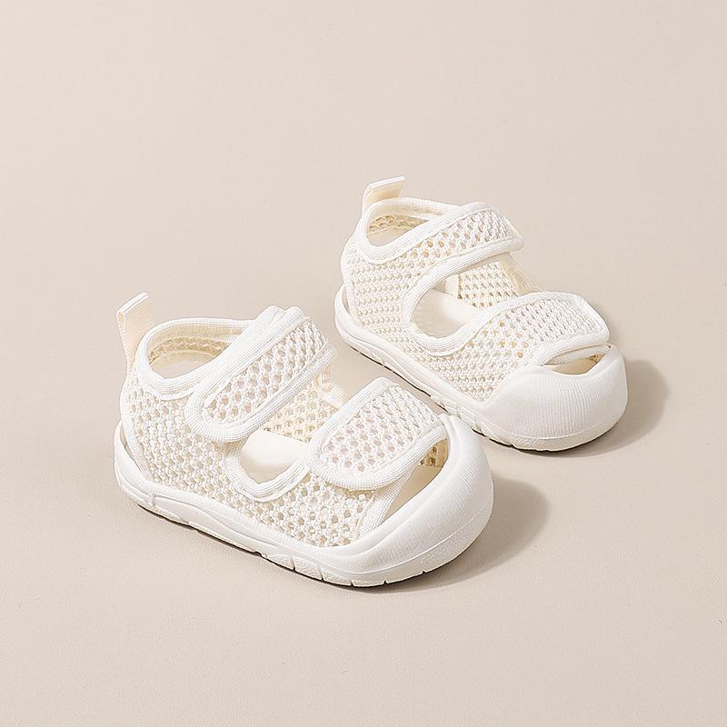 Sommersandalen für Babys: Atmungsaktives Mesh, rutschfeste weiche Sohle für Mädchen & Jungen