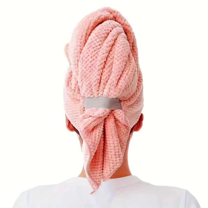 1pc Quick-Dry Microfiber Hair Towel Wrap for Women - Super Absorbent Curl Enhancing Headscarf,  Bathroom Use, Hair Wrap Towel