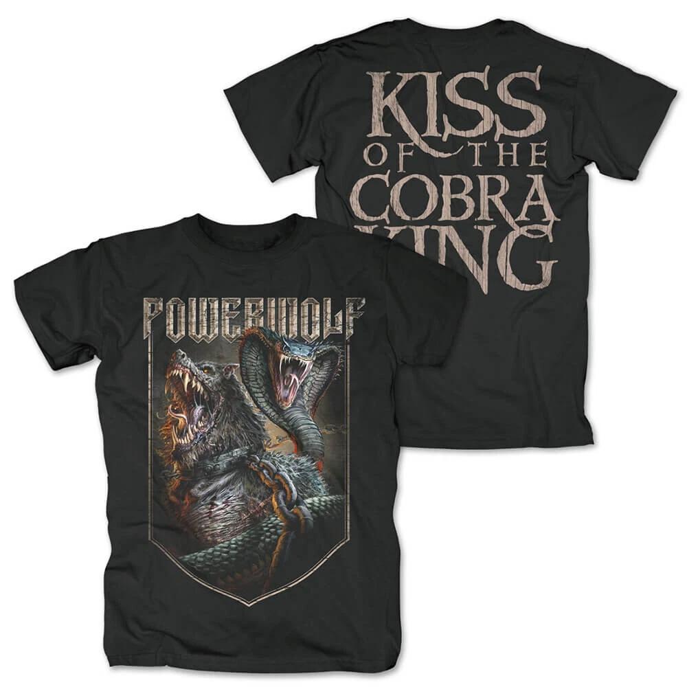 Powerwolf Kiss Of The Cobra King Shirt T-shirt Power Metal Tshirt XXL