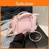 Boston Color Solid Tote Handbag Women Single Shoulder Crossbody Bag Fashion