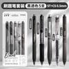 Xiaomi 5/10Pcs Minimalist Transparent 0.5mm Ballpoint Pen Set Large Capacity Quick-Drying Black Gel Pens Fashion Office Signature Pen