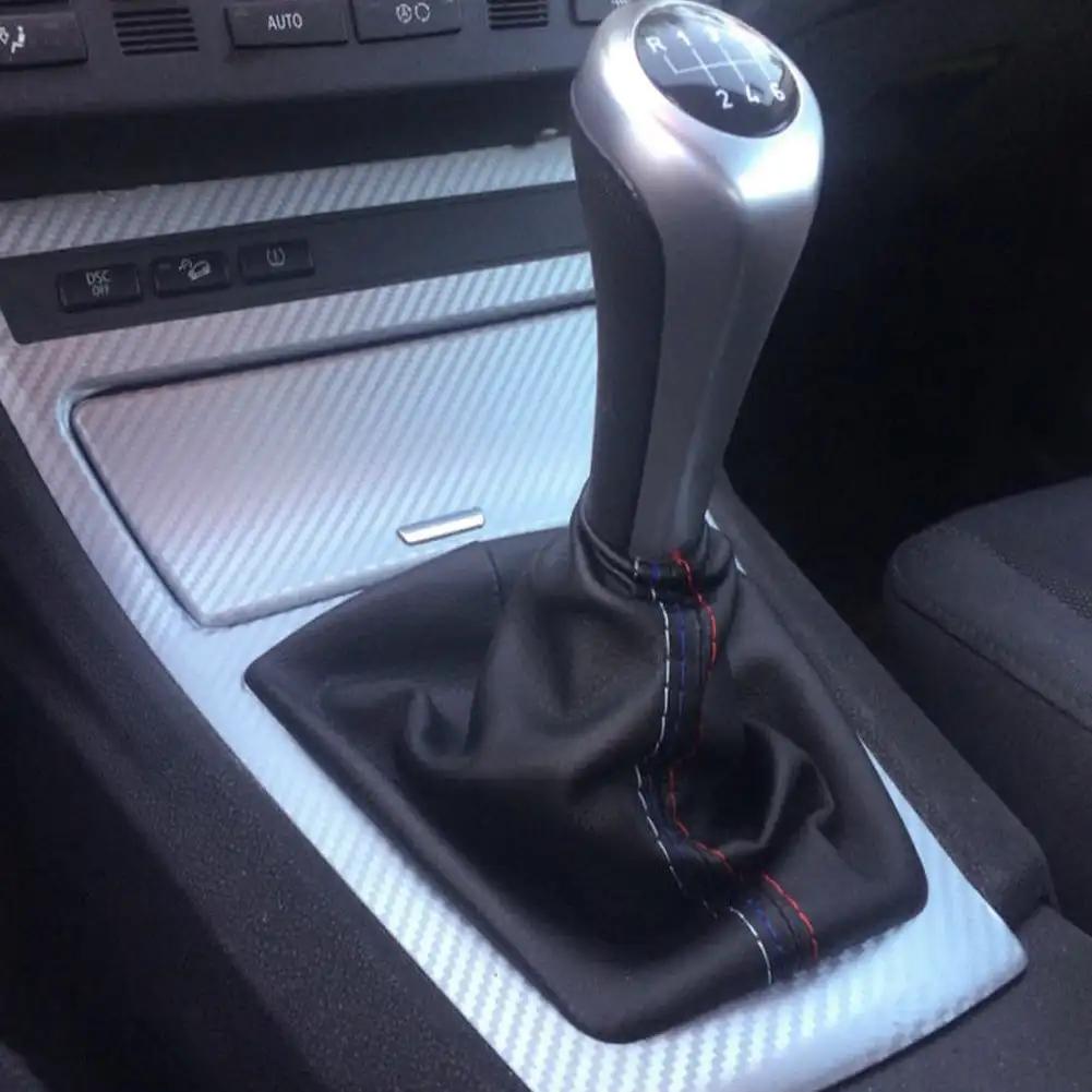 Car Shift Gear Stick Dammtätt skydd Handbroms Handtag Faux Leather Cover för BMW E30 E36 E34 E46 Z3 Manuella modeller