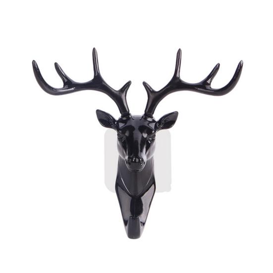 Antler Hook Deer Head Key Holder Hanger Living Room Wall Decorative Ornament