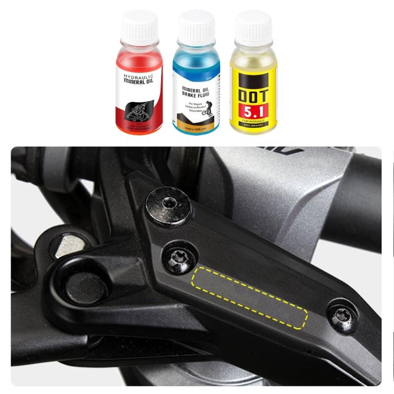 60ML Bicycles Mineral Oil Practical Light Weight Mountain Bikes Hydraulic Disc Brake Mineral Oil Fluid Bike Accessories