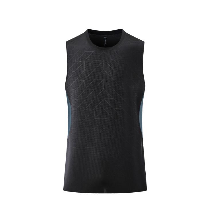Men's Quick-Dry Sleeveless Basketball Top - Ice Silk Fitness Vest for Running and Training