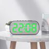 Minimalist LED Digital Display Alarm Clock with Mirror Surface for Students and Children - Model 6637.