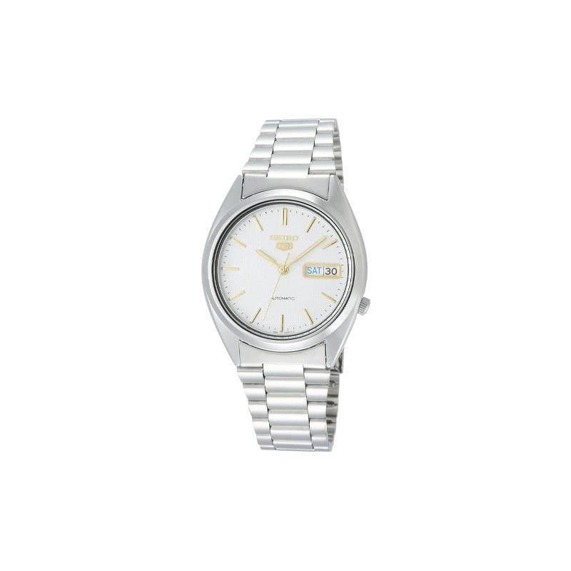 SEIKO 30 meters waterproof Automatic Steel Strap men s watch white dial SNXG47K1 белый
