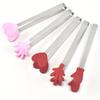 1PC Love Stainless Steel Anti-skid Ice Clip Stainless Steel Mini Food Clip Food Clip Sugar Cube Clip Barbecue Pliers