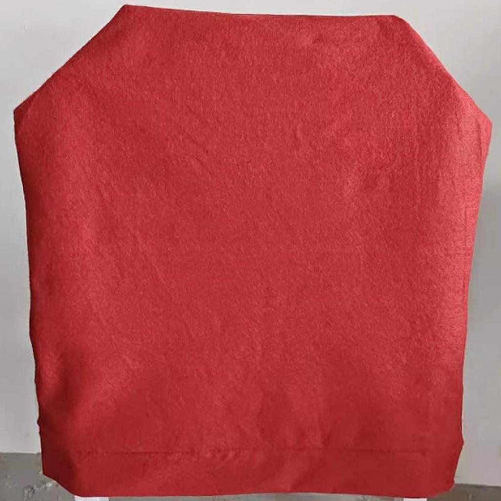 Santa Figure Fabric Chair Cover Smooth Universals Size for Dining Living Room Christmas Decoration