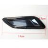 2Pcs Glossy Black ABS Car Air Flow Intake Hood Scoop Vent Bonnet Cover Universal