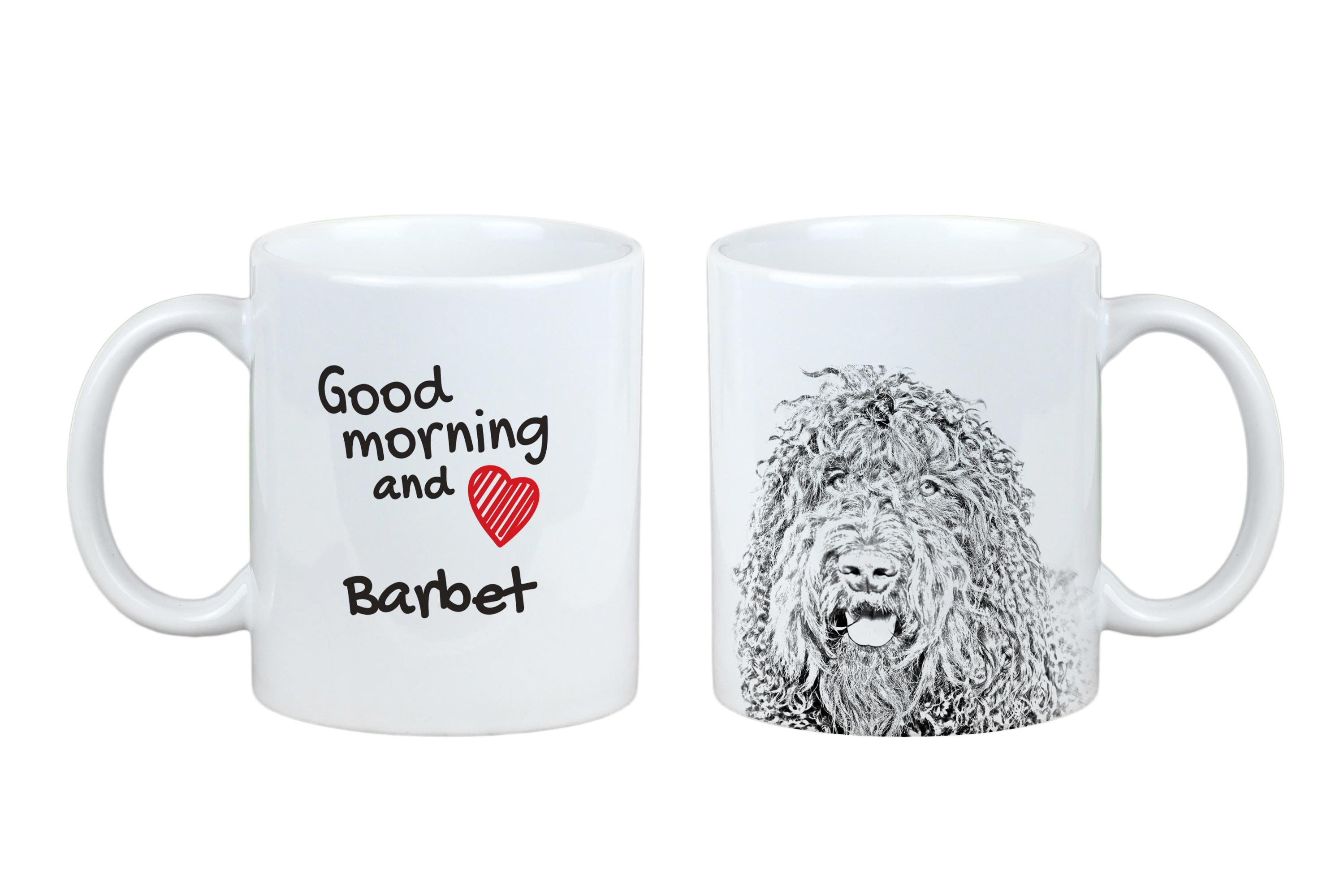 

Barbet, French Water Dog - cup with a dog, personalized cup with a print, a classic gift for everyone from the Art-Dog brand білий