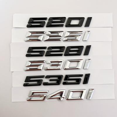 Car 3D ABS Trunk Letters Logo Badge Emblem Decal Sticker For 5 Series 520i 525i 528i 530i 535i 540i E39 E60 E61 F10 F11 G30