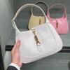 "2025 Women's Fashion Genuine Leather Single Shoulder Bag with Lock – Underarm Style Casual Handbag”