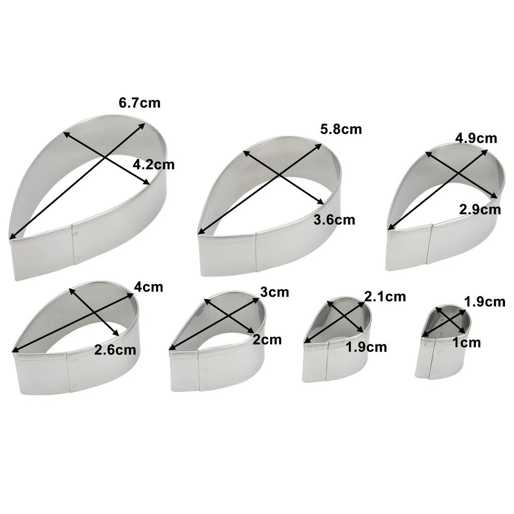 Rose Petal Cutter Cookie Cutter Stainless Steel Sugar Craft