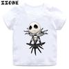 Halloween Town Pumpkin King Jack Skellington Print Kids T-Shirts Funny Girls Clothes Baby Boys T shirt Summer Children Tops
