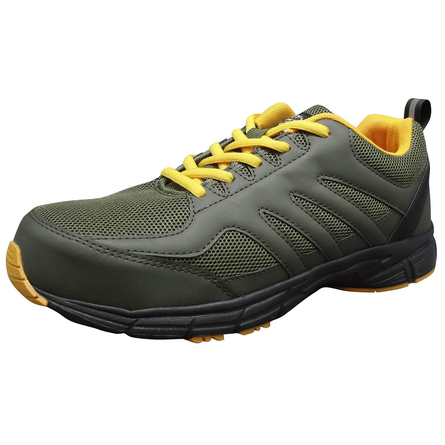 

Fukuyama Rubber Safety Jog Work Shoes, Khaki, Size 27.0 cm, 3E