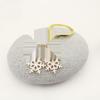 European & American Cross-border Christmas Snowflake Alloy Keychain with Bell Pendant - Creative Holiday Gift