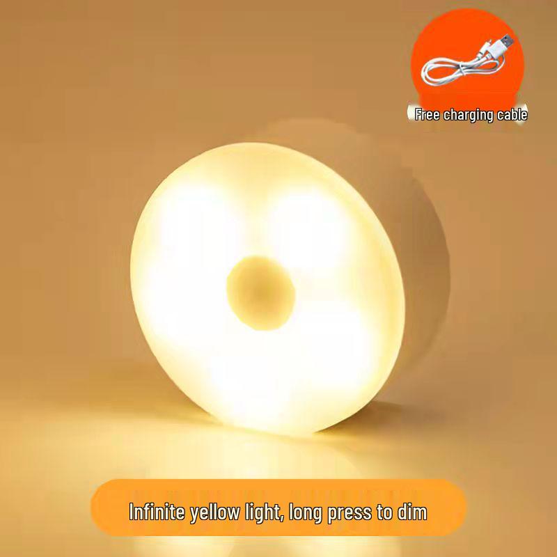 LED Energy-Saving Night Light with Motion Sensor for Bedside, Wardrobe, or Dorm Use